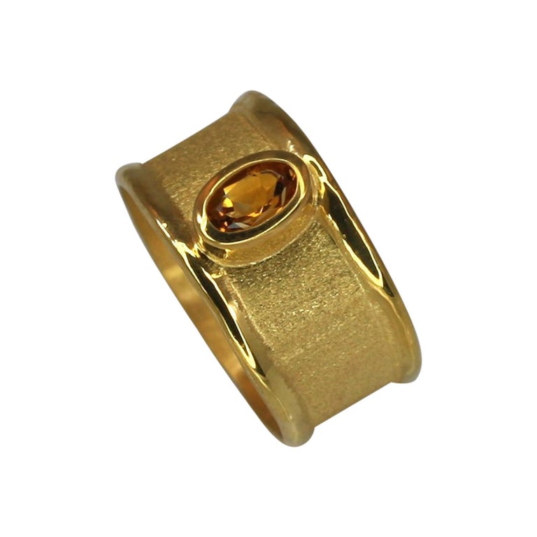 MIDAS Citrine Band Ring in 18 Karat Gold
