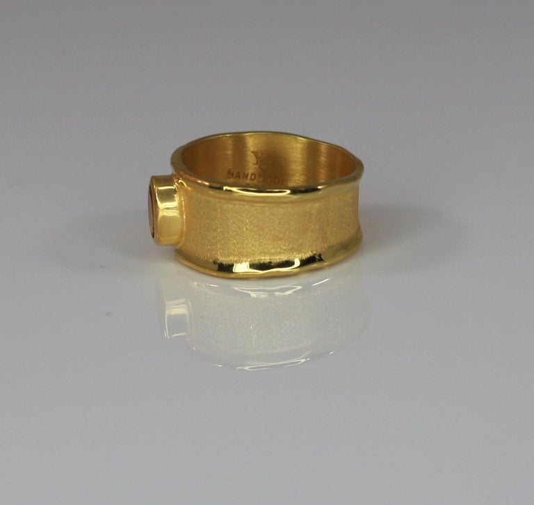 MIDAS Citrine Band Ring in 18 Karat Gold