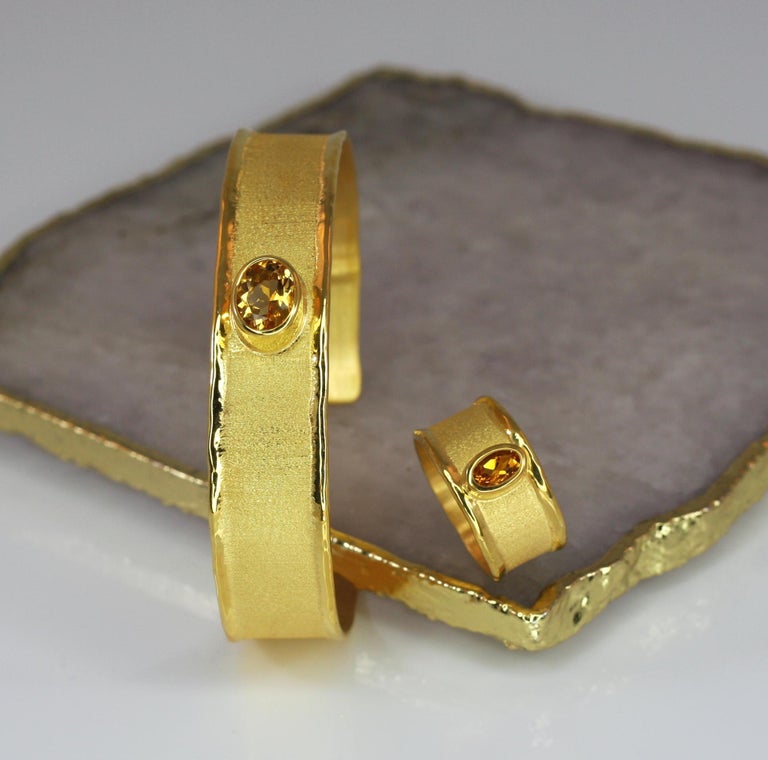 MIDAS Citrine Band Ring in 18 Karat Gold