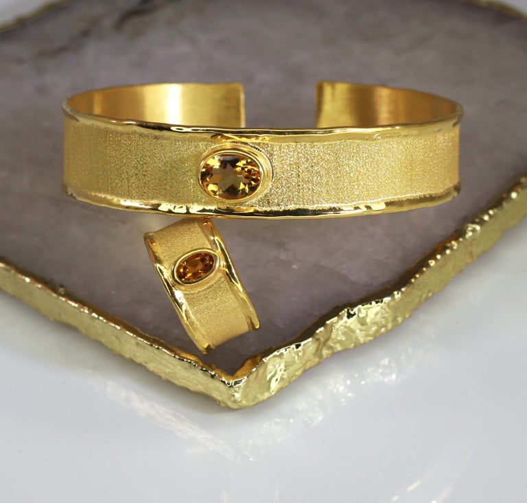 MIDAS Citrine Band Ring in 18 Karat Gold