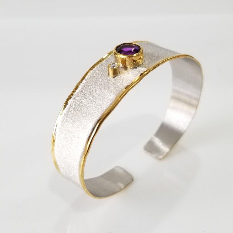 Midas set Amethyst and Diamond