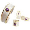 Midas set Amethyst and Diamond