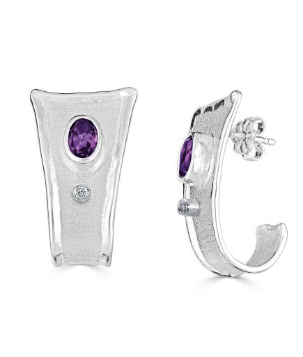 AMMOS Diamond Earrings Style 02