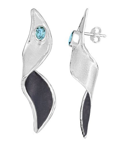 Silver Earrings HEPHESTOS DUAL Style 14