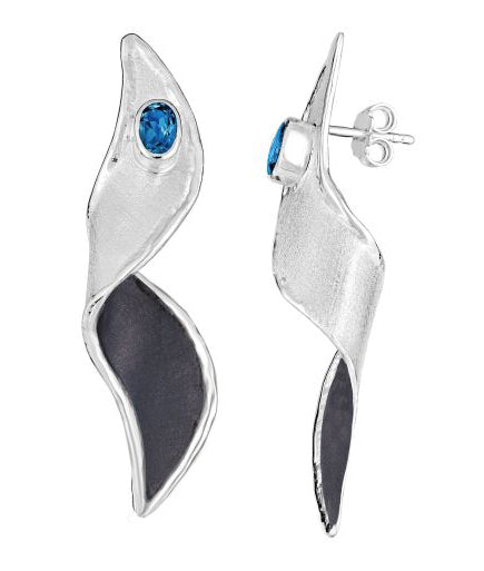 Silver Earrings HEPHESTOS DUAL Style 14