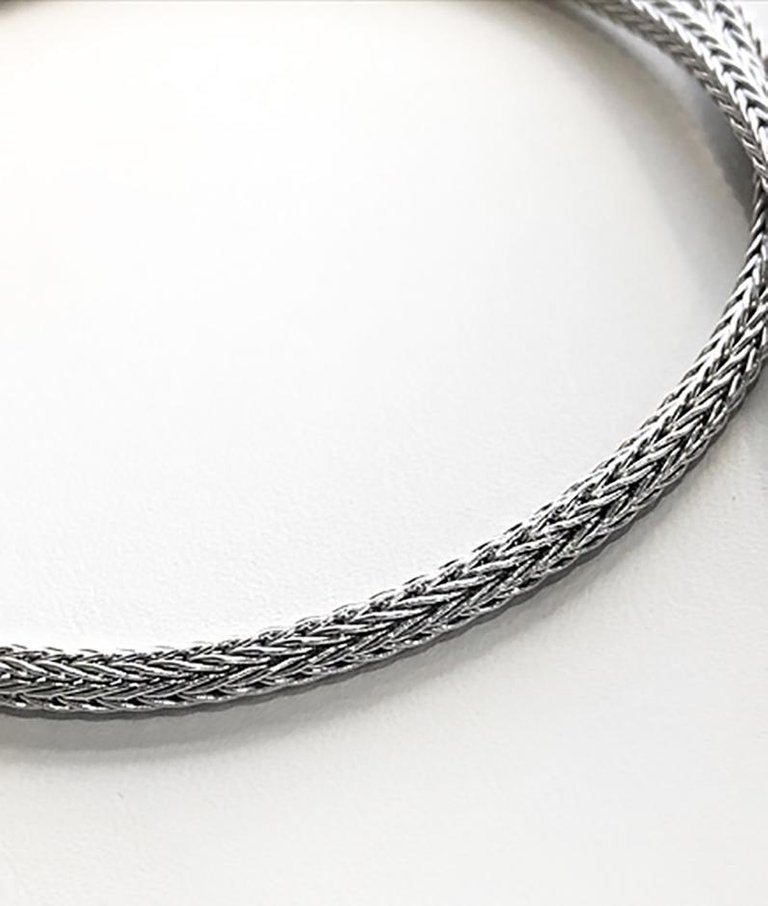 Silver Handwoven Rope thick