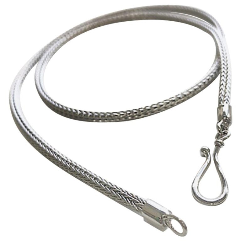 Silver Handwoven Rope thin